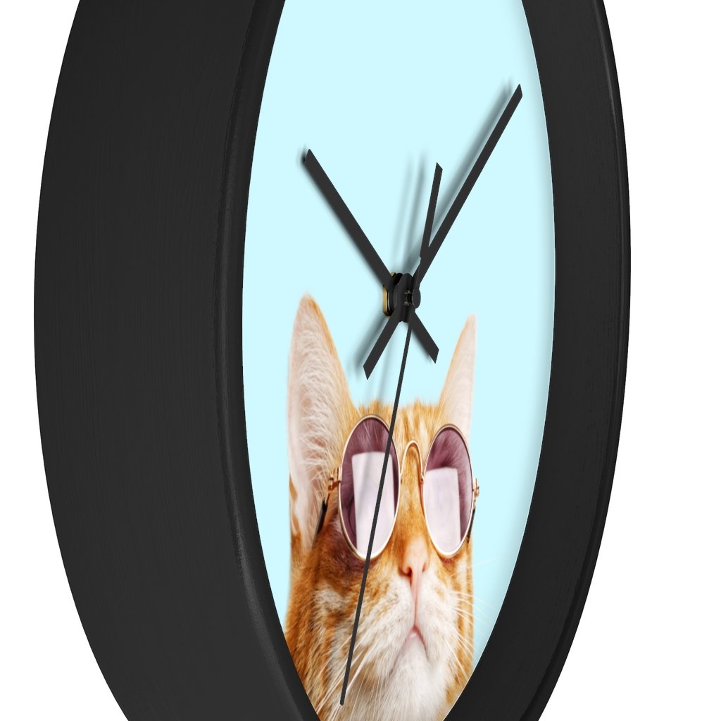 Cat is Alway's Right Modern Wall clock