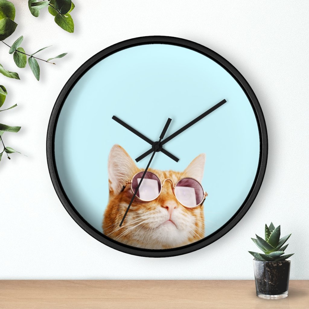 Cat is Alway's Right Modern Wall clock