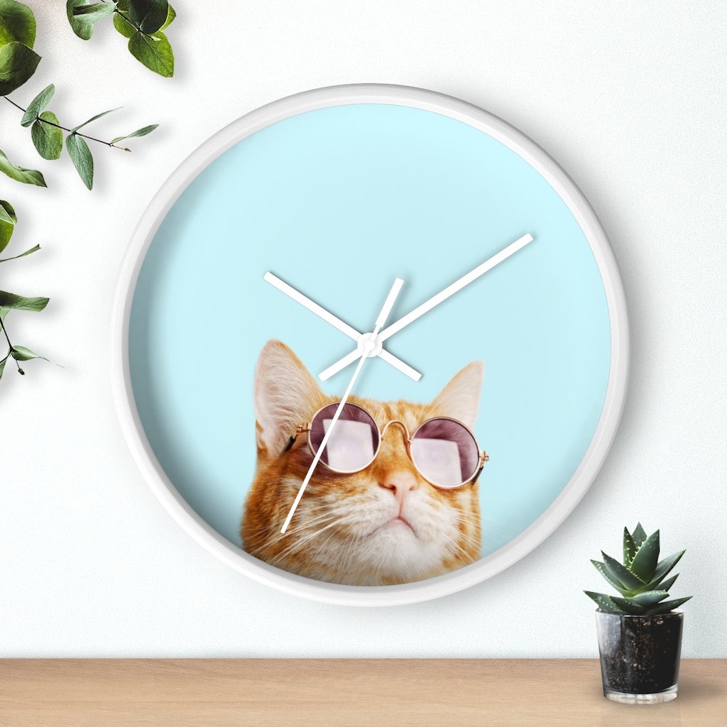 Cat is Alway's Right Modern Wall clock