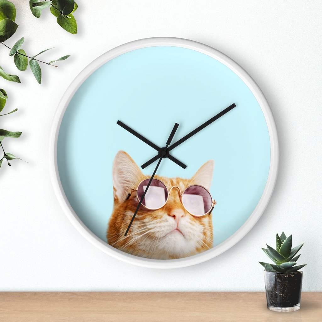 Cat is Alway's Right Modern Wall clock