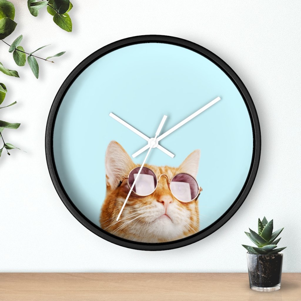 Cat is Alway's Right Modern Wall clock