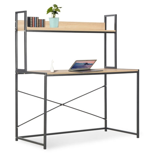 HomeHaven Lite Computer Desk Black 47.2"x23.6"x54.3"