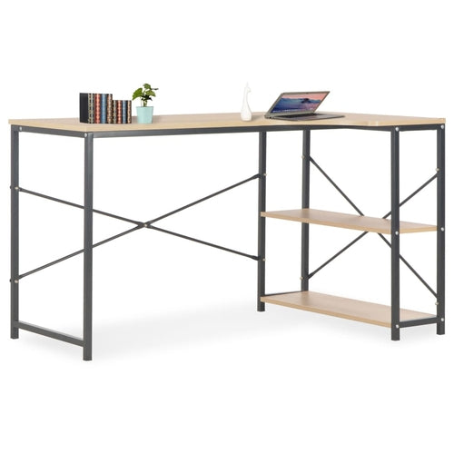 HomeHaven Lite Computer Desk Black 47.2"x23.6"x54.3"