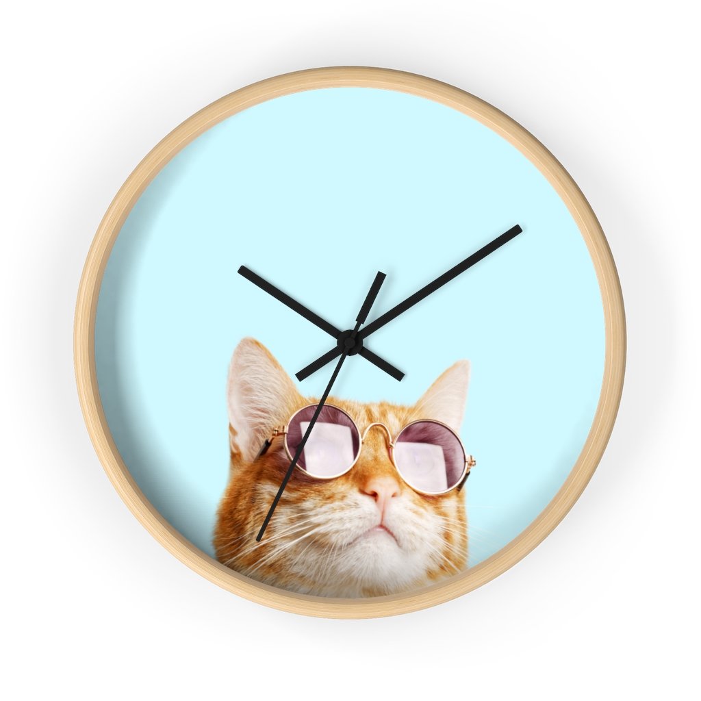 Cat is Alway's Right Modern Wall clock