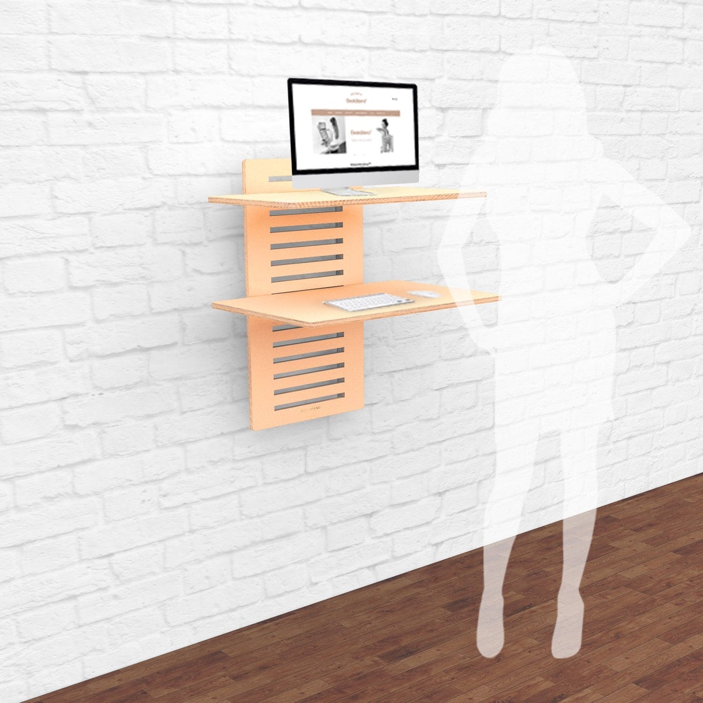 HomeHaven Standing Desk - Adjustable Wall-Mounted Standing Desk