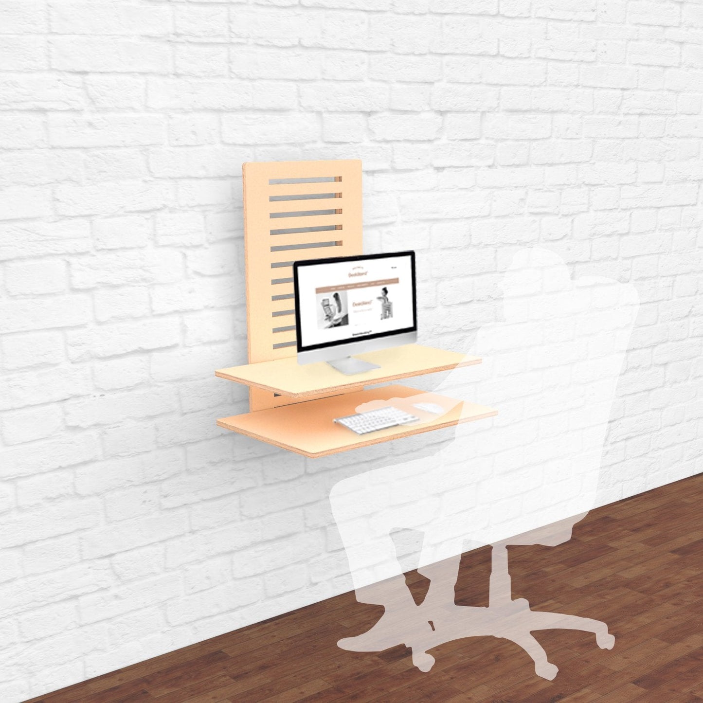 HomeHaven Standing Desk - Adjustable Wall-Mounted Standing Desk