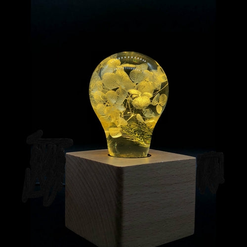 Table Lamp - Yellow Hydrangea