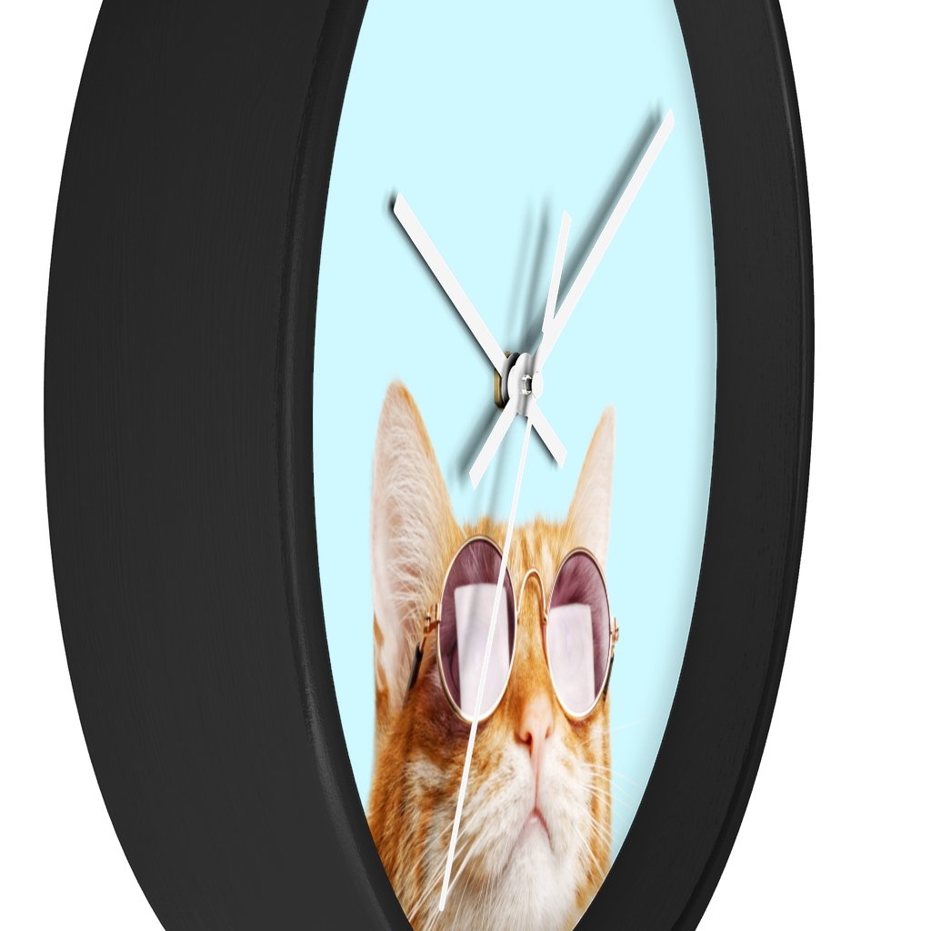 Cat is Alway's Right Modern Wall clock