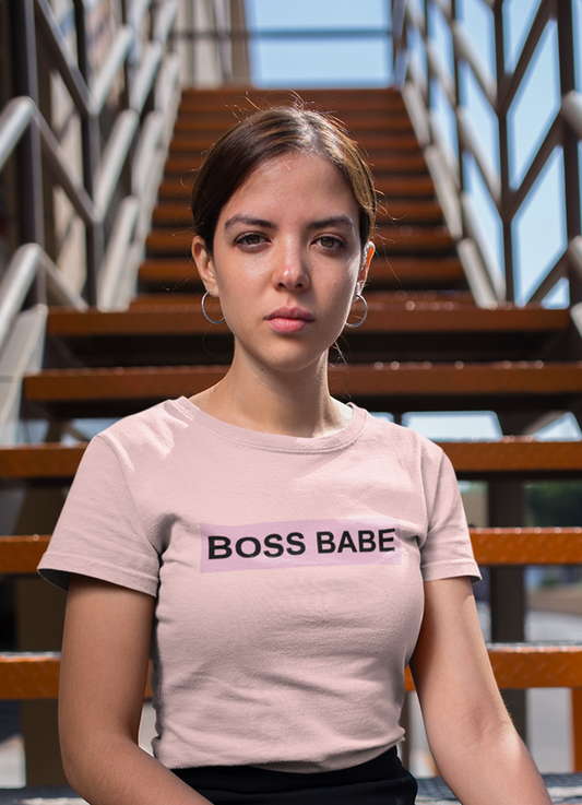 Boss Babe Pink Women T-shirt