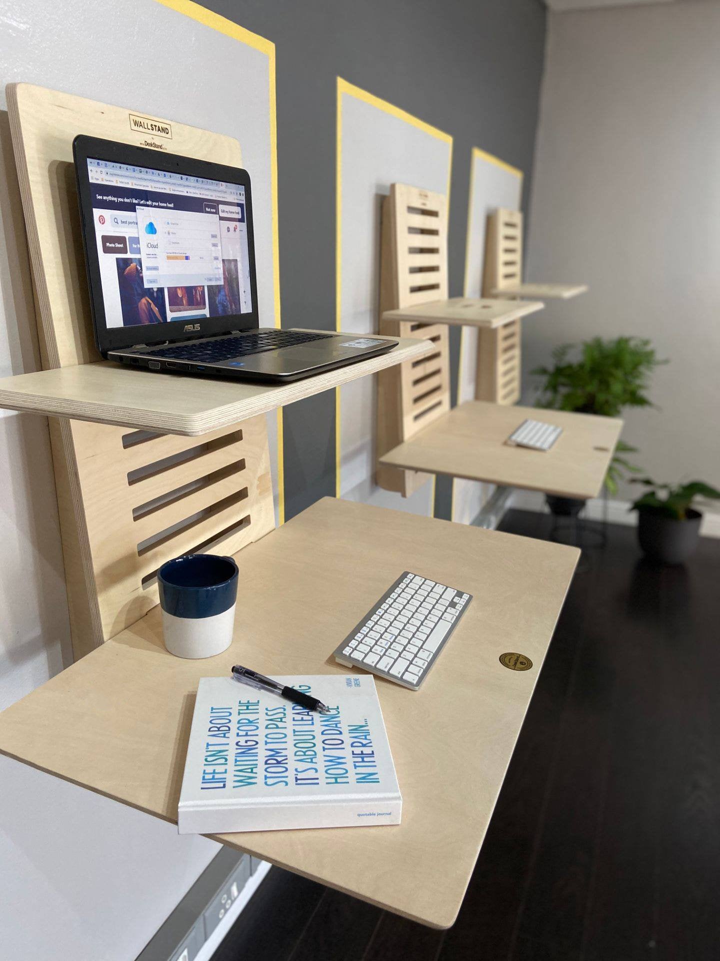 HomeHaven Standing Desk - Adjustable Wall-Mounted Standing Desk