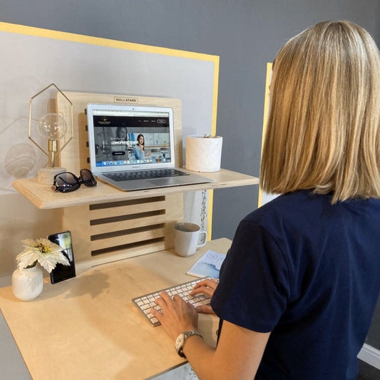 HomeHaven Standing Desk - Adjustable Wall-Mounted Standing Desk