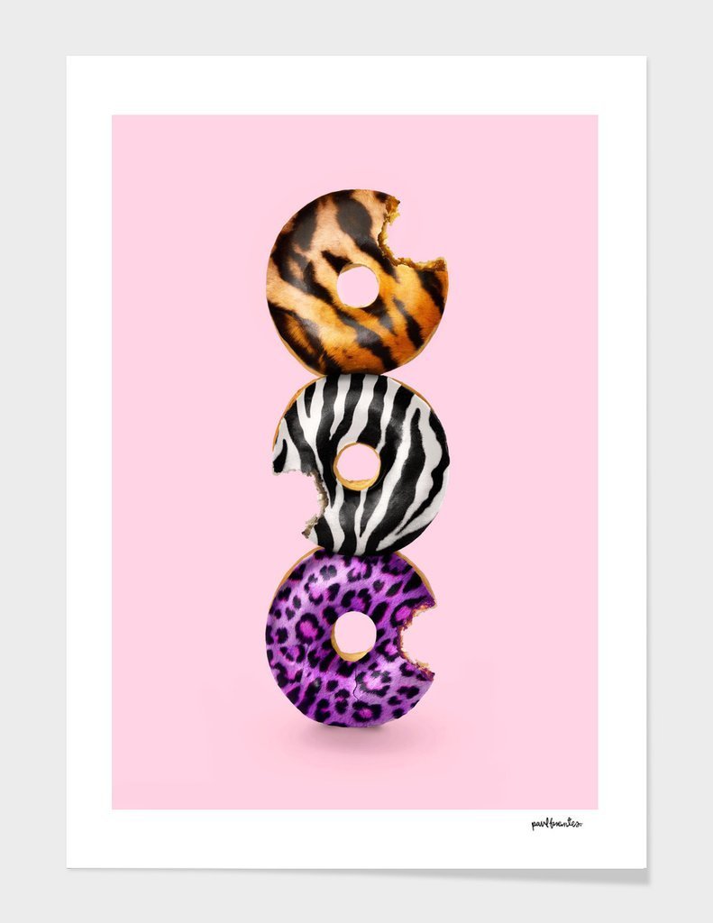 Wild Donut Print with Frame