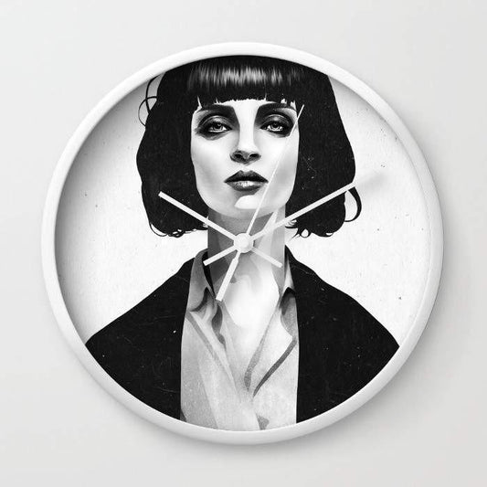 Mrs Mia Wallace Wall clock