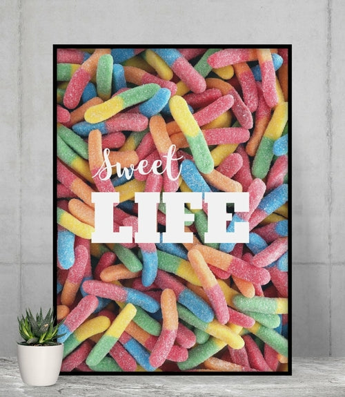 Sweet Life Gummy Candy Poster